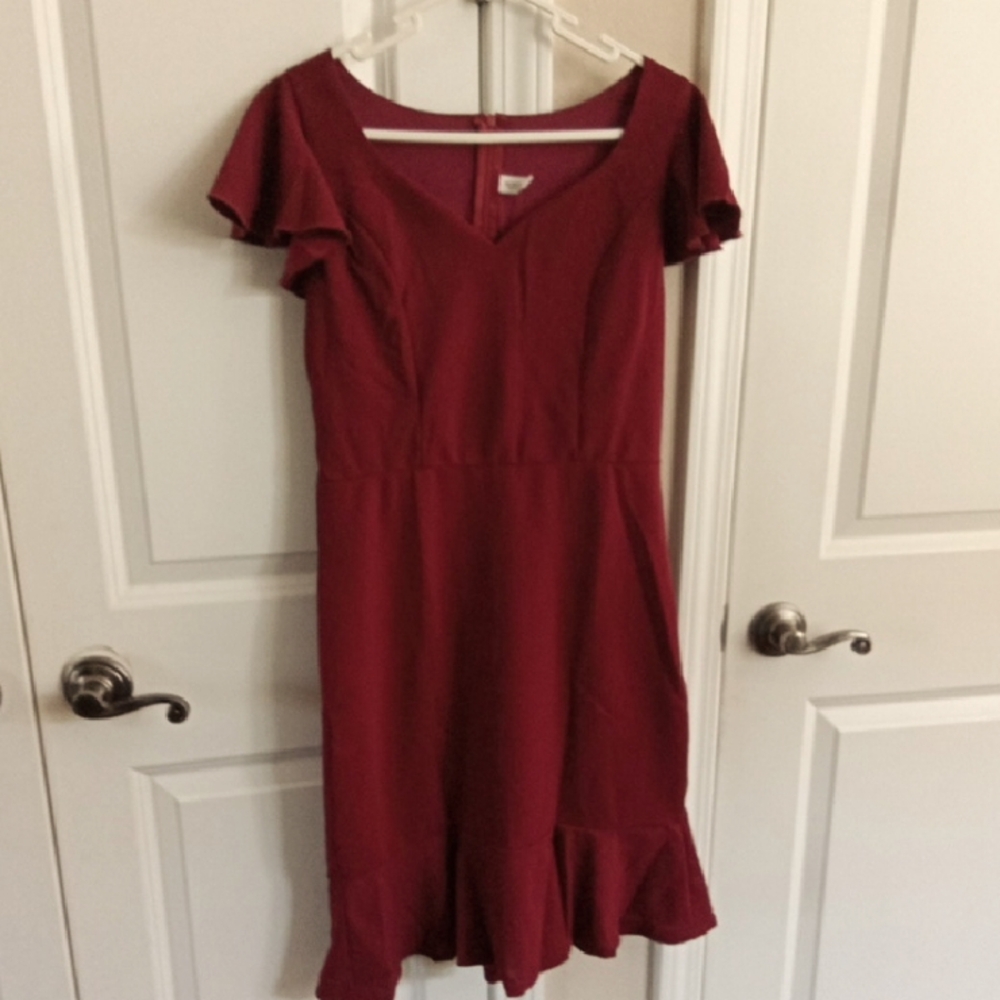 Burgundy Fun Dress